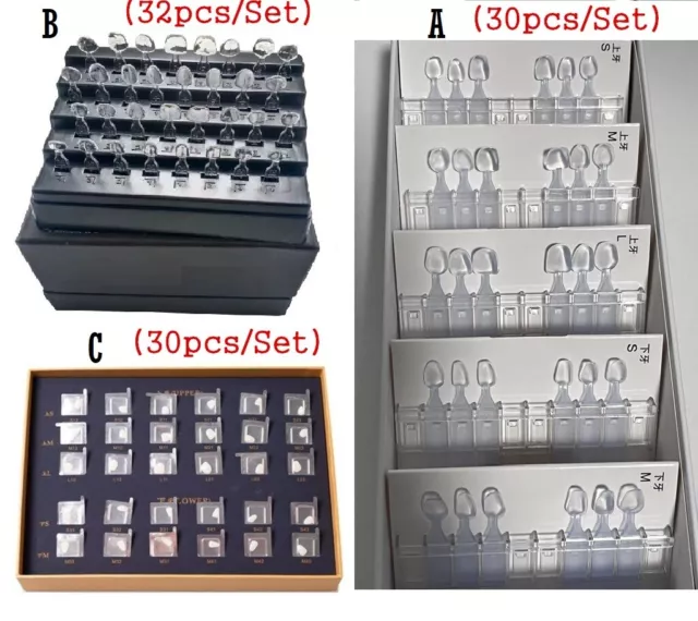 Dental Anterior Veneer Mould Kit Composite Resin Mold Light Cure Teeth Whitening