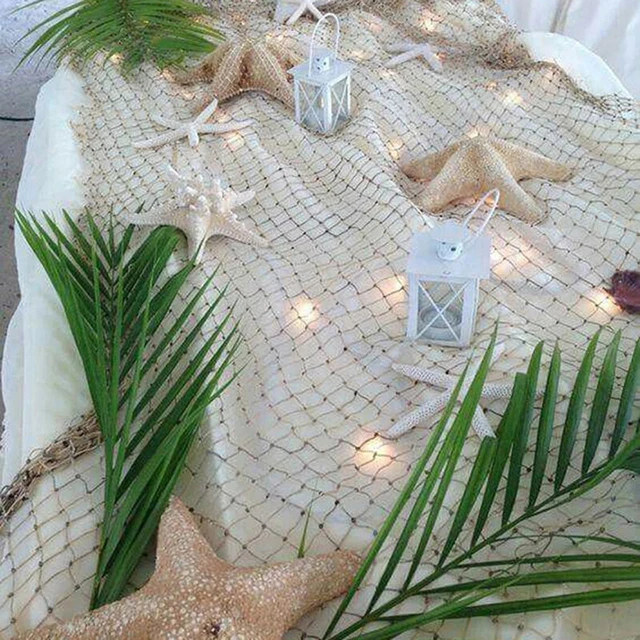 Rete da pesca decorativa per feste a sirena sotto la festa del mare ba