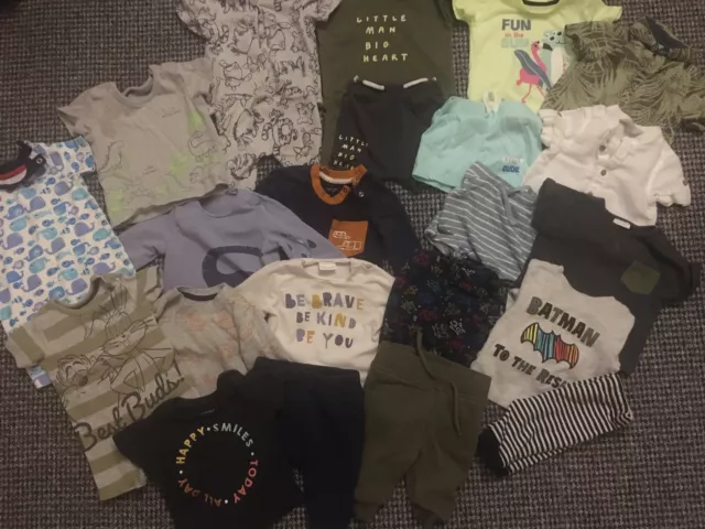 Grande pacchetto di vestiti ragazzi, 0-3 mesi, Disney, Batman, Looney Tunes, T-shirt