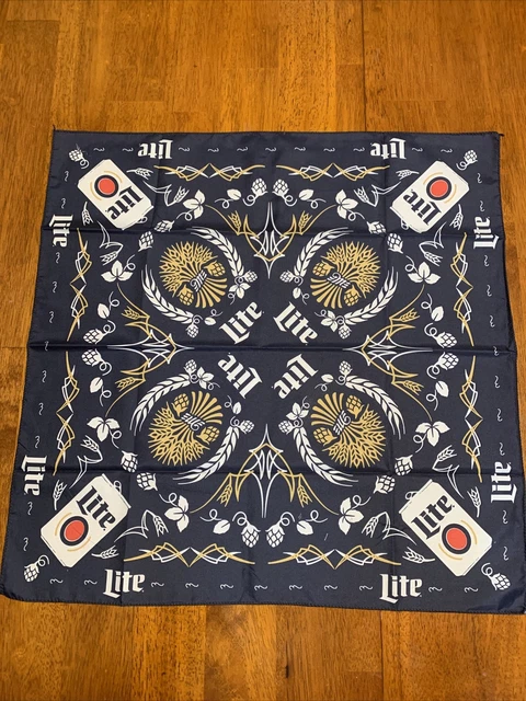 Miller Lite Beer Promo HANKERCHIEF,SCARF, DO RAG, BANDANA New