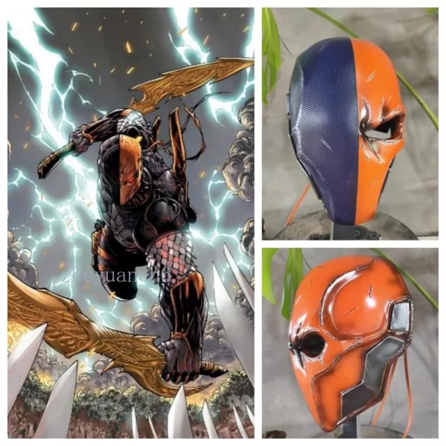 Cosplay Batman Deathstroke Mask Helmet FRP Halloween Costume Props Party Gift