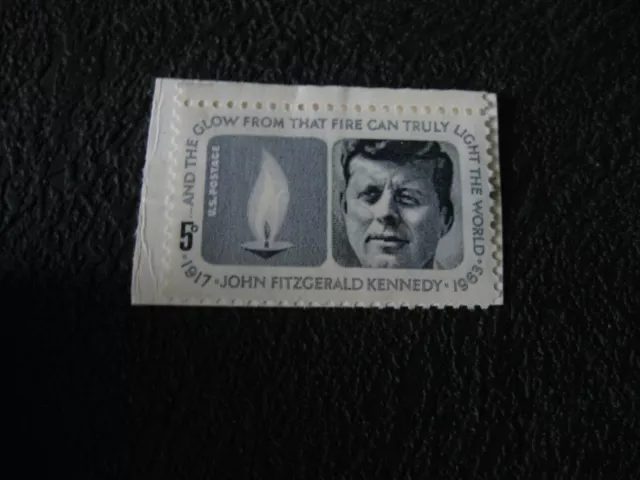 John F. Kennedy JFK Eternal Flame 57 Year Old Mint Vintage Stamp Block from 1964