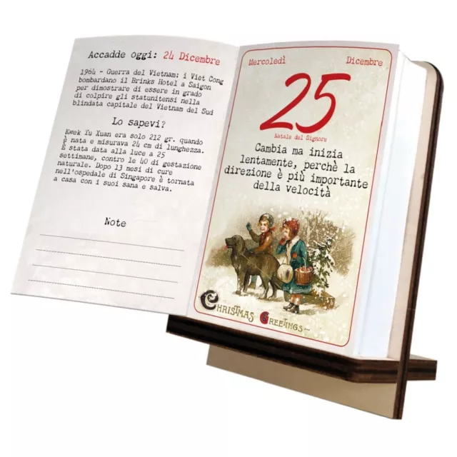 IL CALENDARIO DEL Buongiorno 2024 Formato 10x14 Con Supporto In