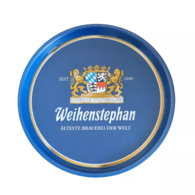 Weihenstephan Serviertablett Kellnertablett Bier Tablett Pils blau 37cm Gastro