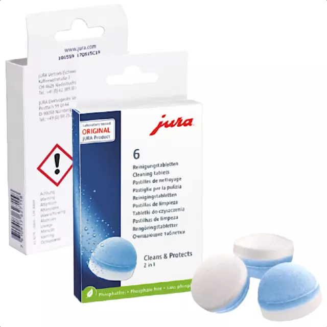 JURA 6 Pastilles de nettoyage pour machines à café