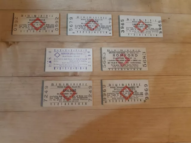 B.R. era regional Railway Station Platform Tickets  [Edmondson]