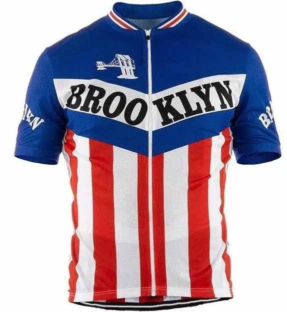 Brooklyn Chewing Gum Retro Cycling Jersey Short Sleeve Pro Clothing Bike Gear