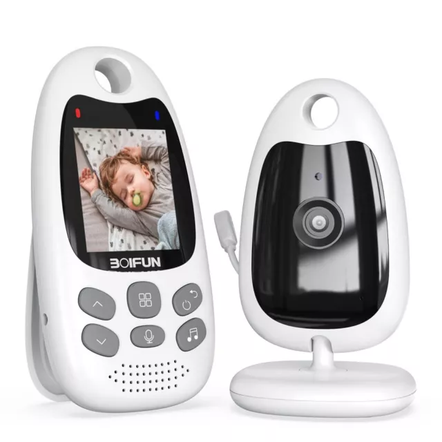 BOIFUN 2-inch Video Baby Monitor with Camera Night Vision ECO VOX Mode No WiFi