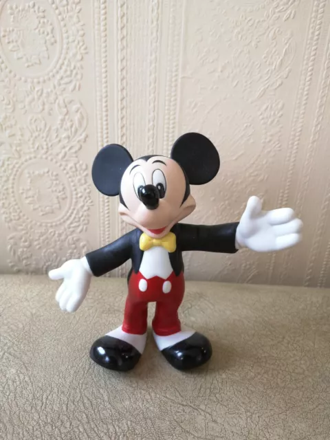 Disney Porzellan Mickey Maus Figur etwas mehr als 5 Zoll groß