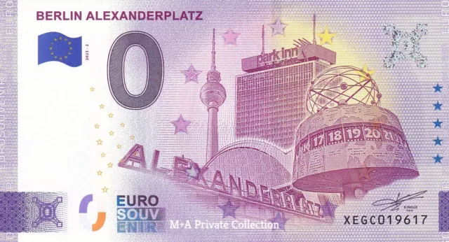 0 Euro-Schein BERLIN - ALEXANDERPLATZ Alex Berlin-Mitte XEGC-2023-2