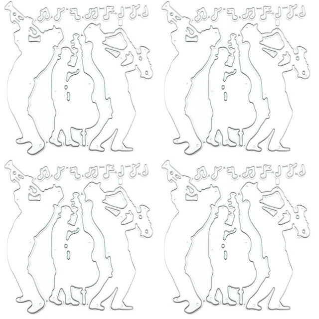 4x troqueles de corte troquel de corte troquel de corte en relieve troquel de corte