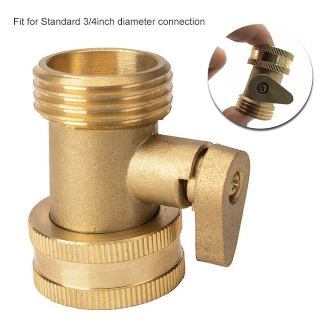Deviatore per tubo da giardino a 2 vie - Connettore per tubo da 3/4 (2