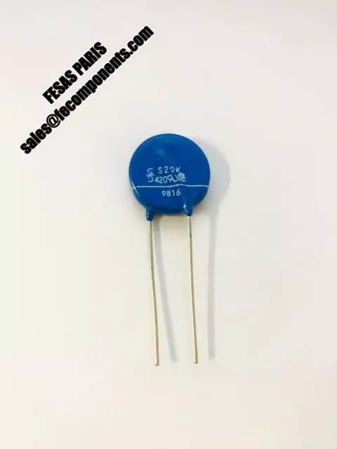 SIEMENS B72220S0421K101 Metalloxid-Varistor, 420 VAC, 10 % (2 Stück)