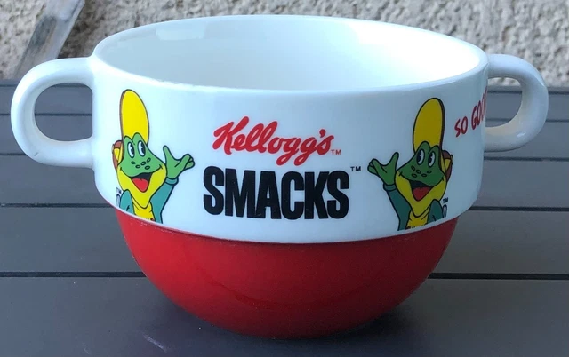 Grand Bol à Anses (2 Oreilles) Kellogg's Honey Pops Avec L'abeille - Vintage 2019, Céramique, Occasion TBE