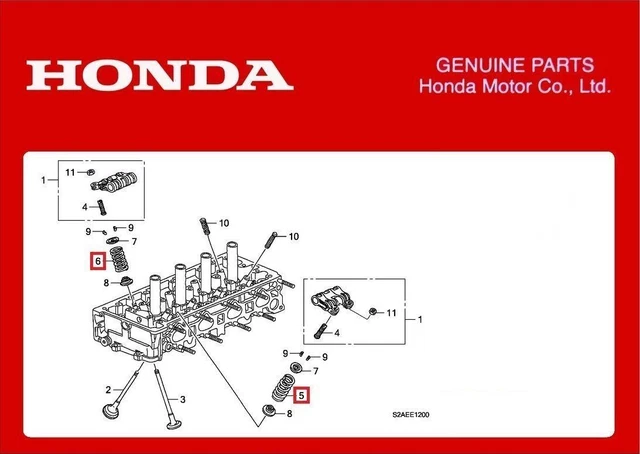 Kit De Ressorts Hélicoïdaux D'origine Honda S2000 MY 1999-2001 - Réf. OEM 51401-S2A-014