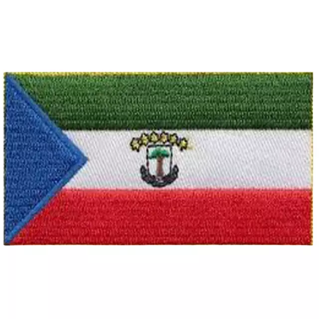 Parche bordado para planchar con bandera de Guinea Ecuatorial, aplique para...