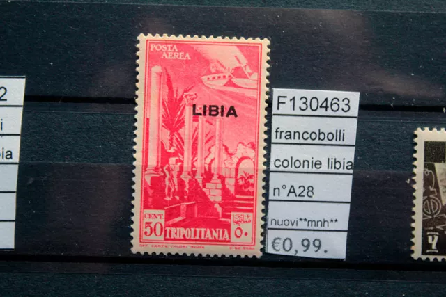 Francobolli Italia Colonie Libia N°A28 Nuovi** Stamps Italy Mnh** (F130463)