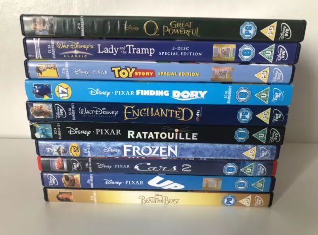 DISNEY DVD BUNDLE Job Lot 10 Films- Disney Classics/ Pixar- Childrens ...