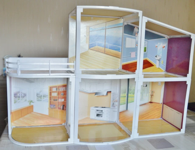 Lisciani Barbie Villa De Vacances – Maison En Carton à Monter Et Décorer, Avec Poupée Offerte – Dès 4 Ans