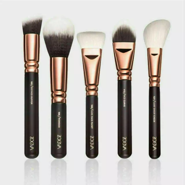 15pcs Make Up Bürsten Brush Set Rosegold Pinsel Verfassungs Schönheit Tasche HA