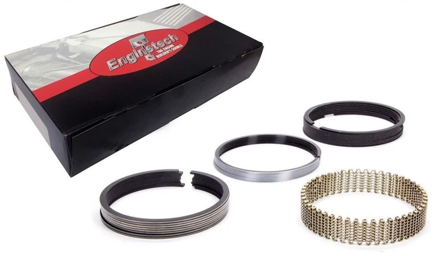 Enginetech 4" STD Piston Rings Set for 1987 - 1995 Chevy Chevrolet SBC 350 5.7