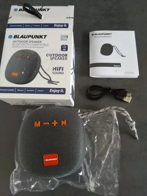 Blaupunkt Enceinte portable Bluetooth Hifi Sound 3W, Tuner FM Radio NEUF