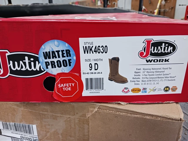 JUSTIN WORK BOOTS Size 9 135.00 PicClick
