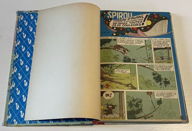 Reliure Recueil Album du journal SPIROU N° 61 - 1957 -   Bel Etat 3