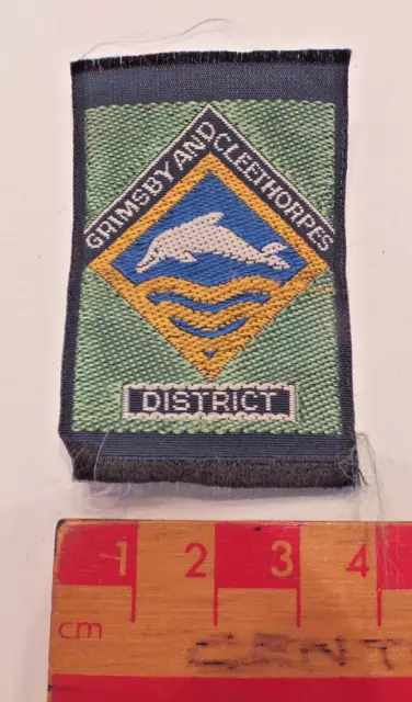 Vintage Boy Scouts Grimsby & Cleethorpes District County Area Badge (S)