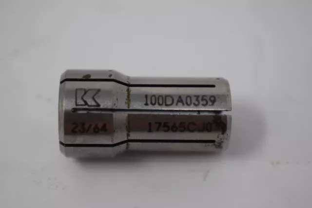 Kennametal 100DA0359 Collet, DA100, 23/64