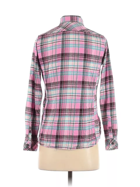 INDIGO WOMEN PINK Long Sleeve Button-Down Shirt S $23.74 - PicClick