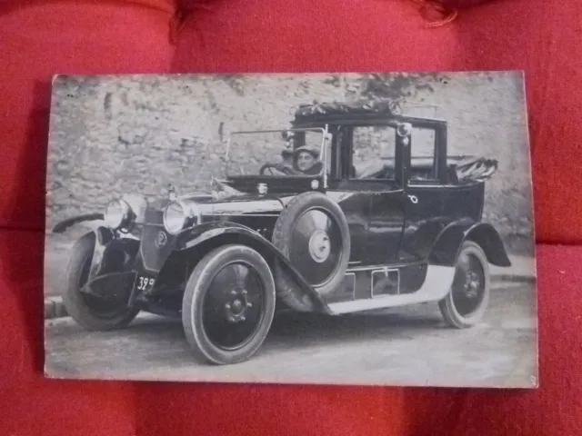Ancienne carte postale "Automobile de luxe" - Années 1920
