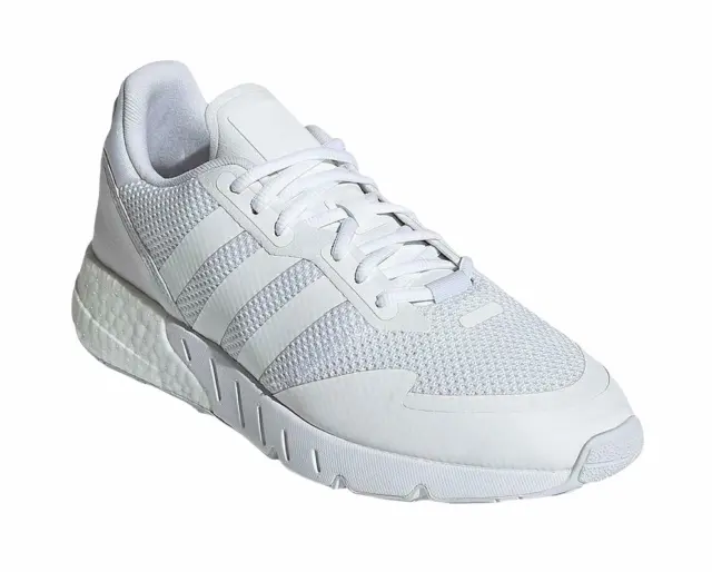 Adidas Originals ZX 1K Boost Shoes Men's Sz 10 White Silver (FX6516) New