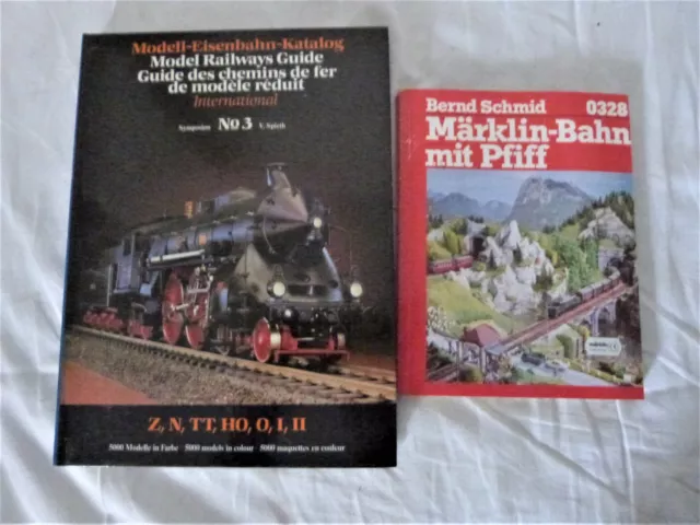 Aus einer Auflösung: 1x Märklin Bahn mit Pfiff und 1x Modell Eisenbahn Katalog
