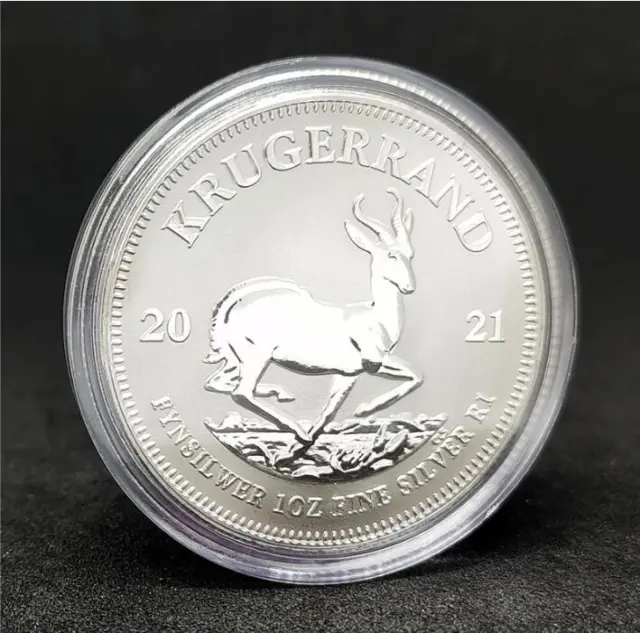 2021 South Africa 1 oz 999 Fine Silver Krugerrand Coin BU - In Stock