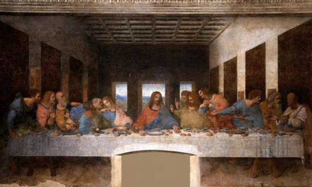 Casa Muro Stampa Poster - The Last Cena - Leonardo da Vinci - A4,A3,A2,A1