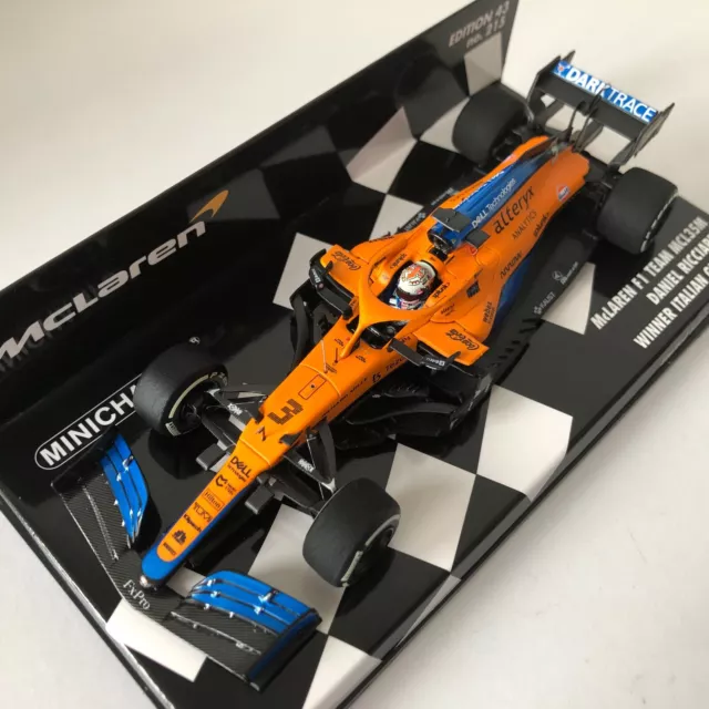 2021 Daniel Ricciardo | McLaren MCL35M | Minichamps Resin 1:43 | Italian GP Win