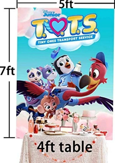 tots Disney juior  5x7 ft Vinyl PHOTO BACKDROP Happy Retirement BANNER Party
