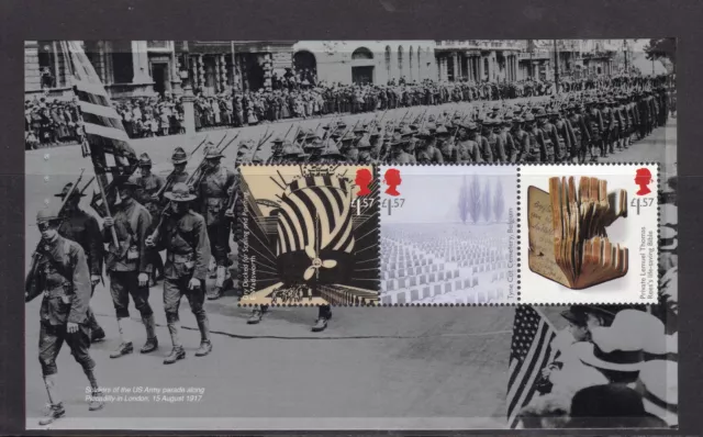 (PANE 3) GB QEII Stamps THE GREAT WAR 2017 Prestige Booklet Pane ex DY22