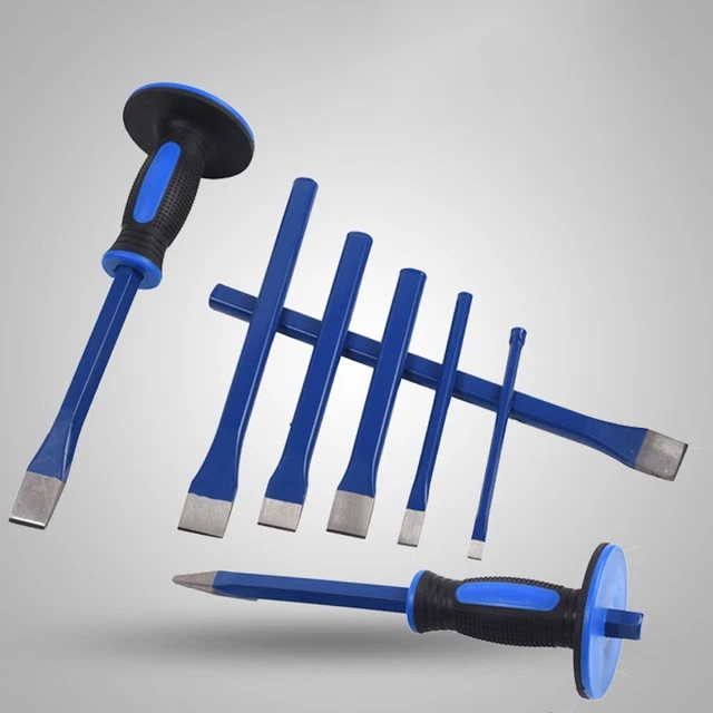 Kit set strumenti scalpello in metallo resistente con acciaio temprato per spaccatura dado