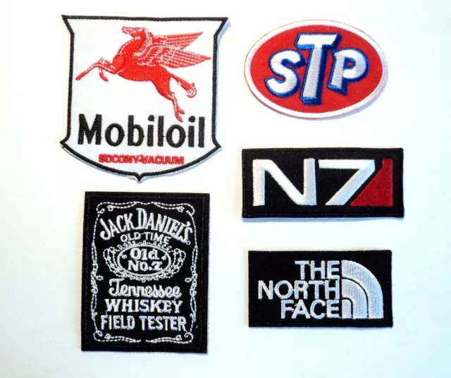 1x Iconic Logo Patches Embroidered Cloth Badge Applique Iron Sew On STP N7 Oil