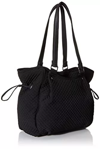 Vera Bradley womens Microfiber Glenna Satchel Purse Handbag, Black, One Size US Vera Bradley womens Microfiber Glenna Satchel Purse Handbag, Black, One Size US