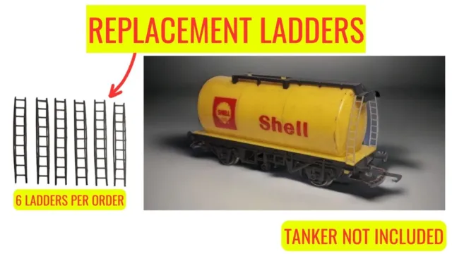 Hornby OO gauge R227 Shell monobloc tank wagon replacement ladders