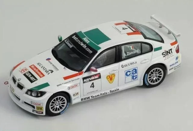 Miniature BMW 320 SI WTCC 2007 – AUTOart 1/18, Team UK #1 Priaulx, Série E46