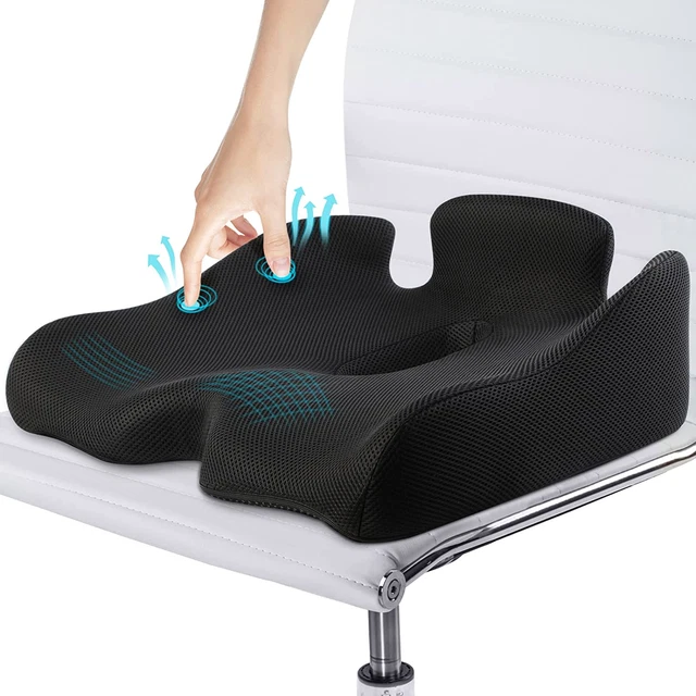 Benazcap Coussin De Siège De Chaise De Bureau En Mousse À Mémoire De Forme, Rédu