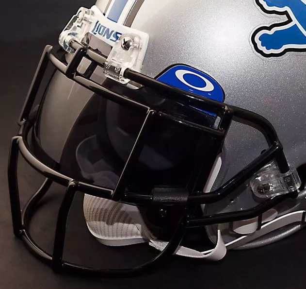 DETROIT LIONS NFL Schutt EGOP Football Helmet Facemask/Faceguard (BLACK)