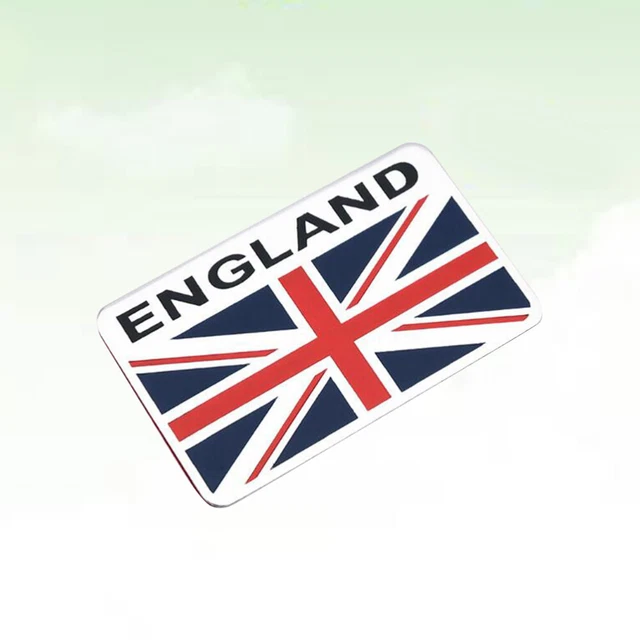 Badge Métal Drapeau Angleterre GB - Autocollant Ou Fixe, Pour Voiture, Camion, Universel