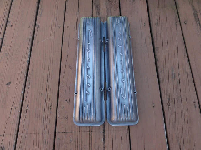 Corvette 1956 to 59 Finned Valve Covers 3726086 Chevrolet,GM