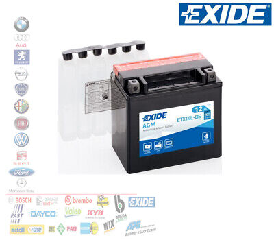 Exide Batterie YTX14-BS EXIDE pour moto PIAGGIO 250 MP3 07-12 