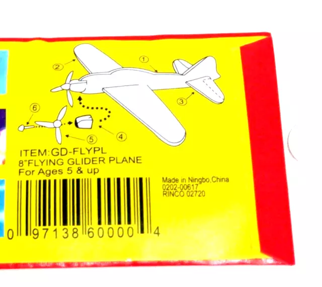 Power Prop Flying Gliders Curtiss P-40 Tomaha 8" Airplane - Brand New